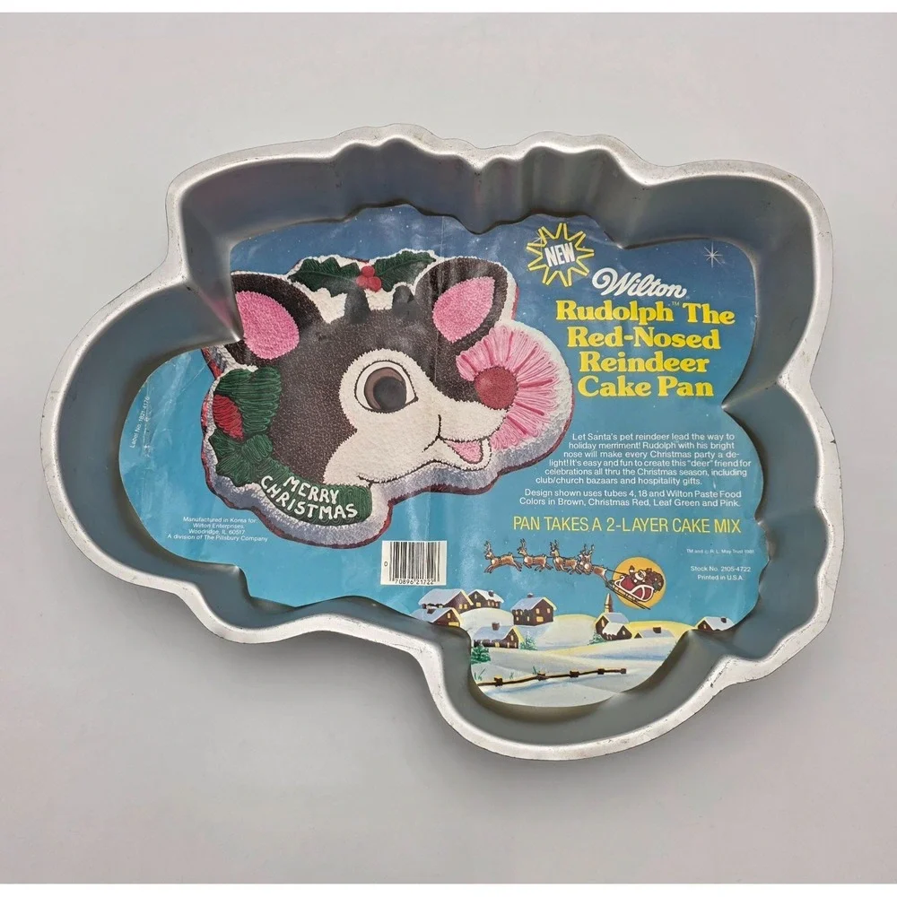 Wilton 2000 Rudolph Reindeer Cake Pan Mold #2105-1224